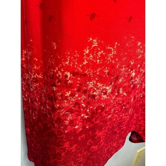 BCBGMAXAZRIA Adele Wrap Midi Dress V-Neck Size XS Lipstick Red Retro - Picture 11 of 12